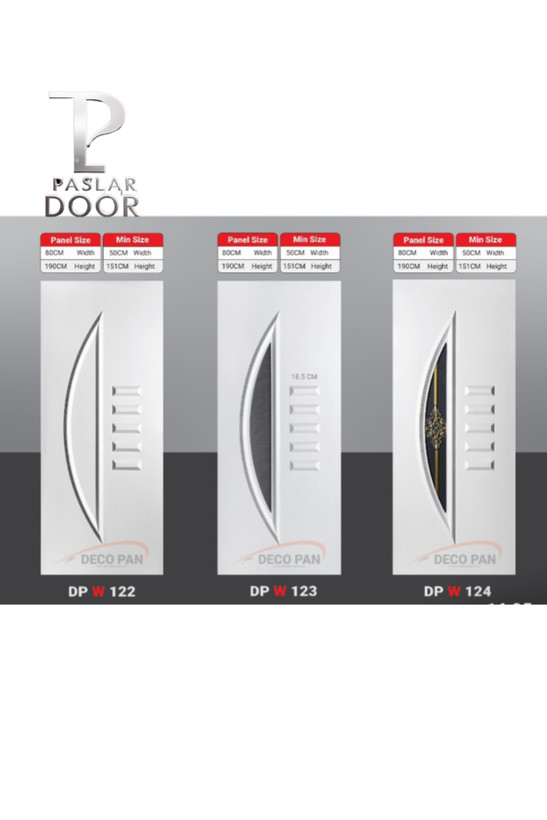 درب دکوراتیو با طراحی منحنی و خطوط افقی کوچک، در مدلهای ساده، مشکی شفاف و طلایی، در پاسلار درب در بندرلنگه