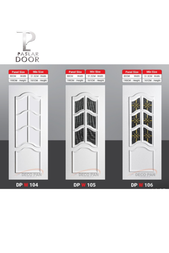 درب داخلی با قاب منحنی کلاسیک و سه تکه عمودی، در مدل ساده، شیشه مشکی و شیشه مشکی طلایی، مناسب فضاهای نیمه کلاسیک