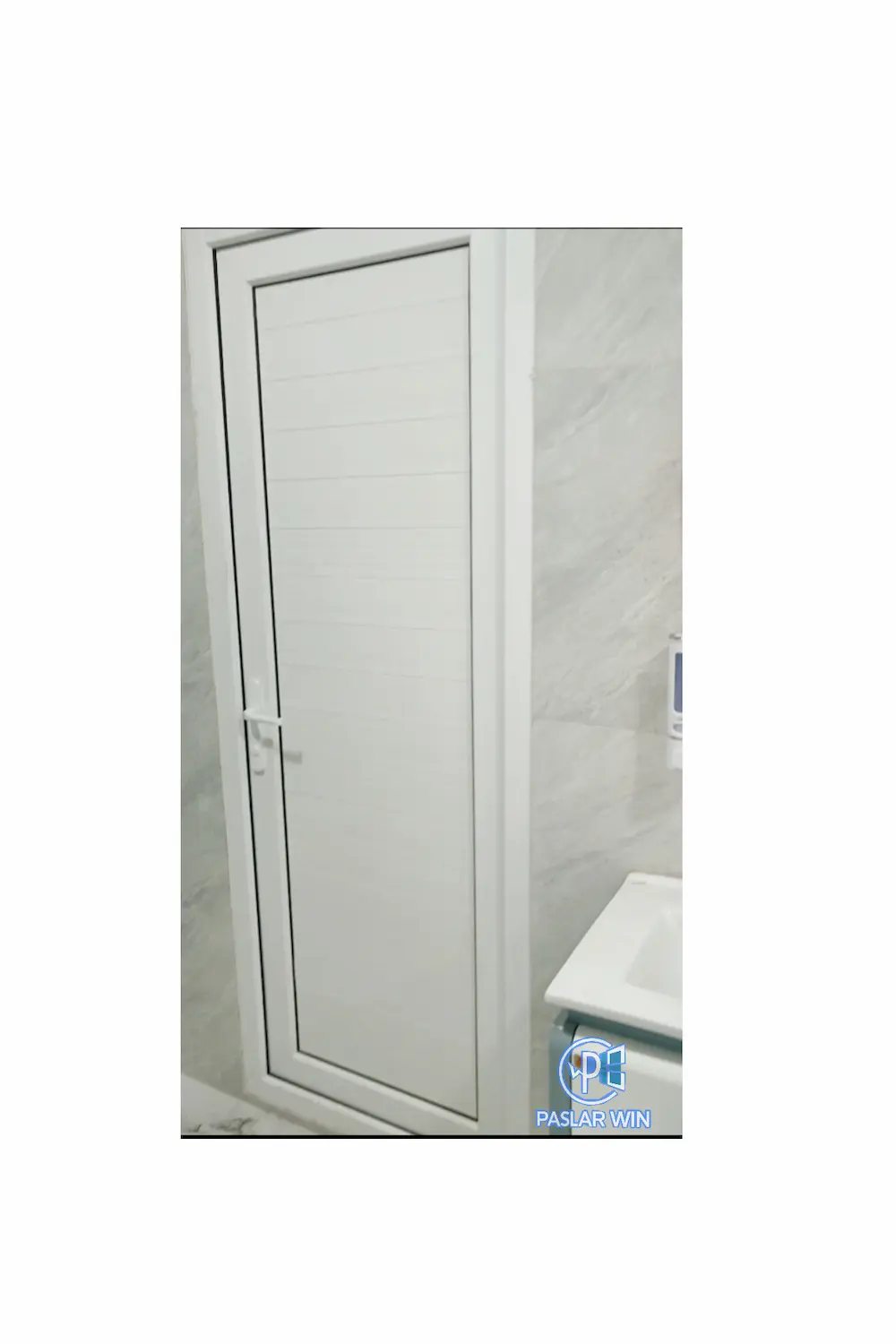 درب دوجداره سفید تمام پنل upvc /پاسلاروین در بندرلنگه